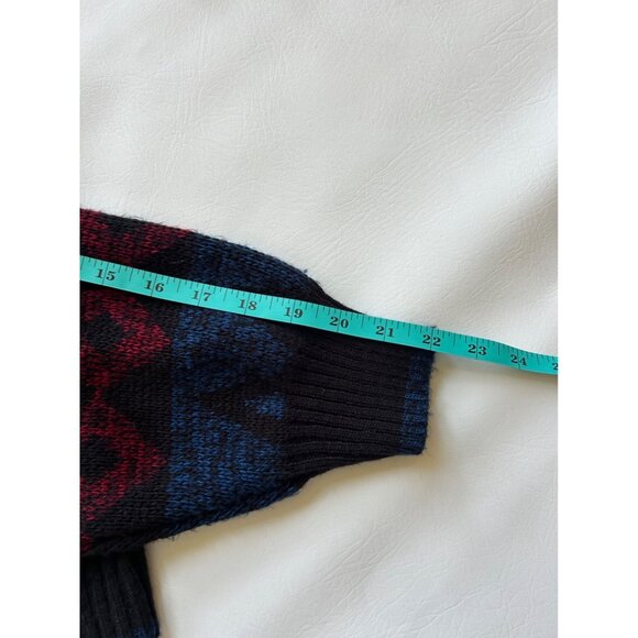 VTG Mens XL Cardigan Sweater V-Neck Button-Down 80’s Grandpa Streetwear - Picture 6 of 6